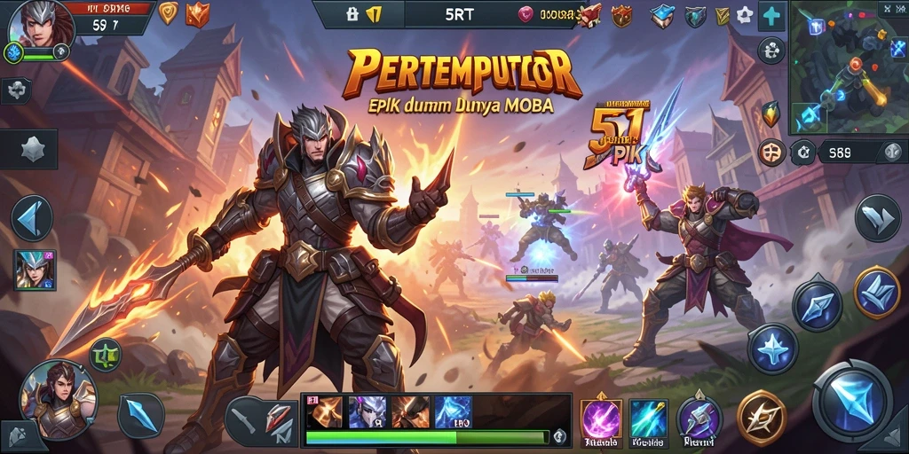 Tangkapan layar yang menampilkan aksi pertempuran sengit dalam 5RT.