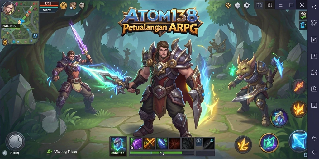 Tampilan gameplay ARPG yang intens dan mendebarkan.