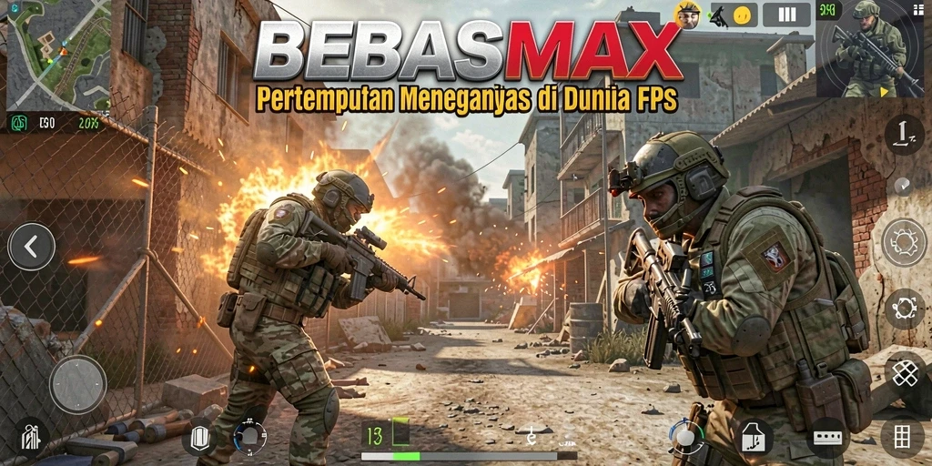 Gameplay intens saat beraksi di BEBASMAX dengan grafis luar biasa.