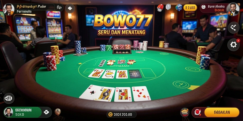 Tampilan gameplay Poker yang menarik dari BOWO77.