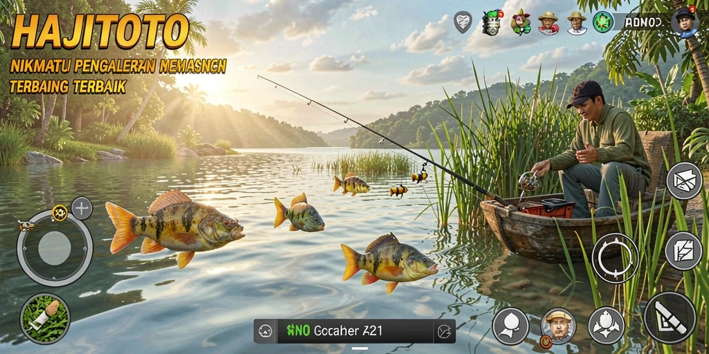 Tangkapan ikan yang besar dalam gameplay HAJITOTO.