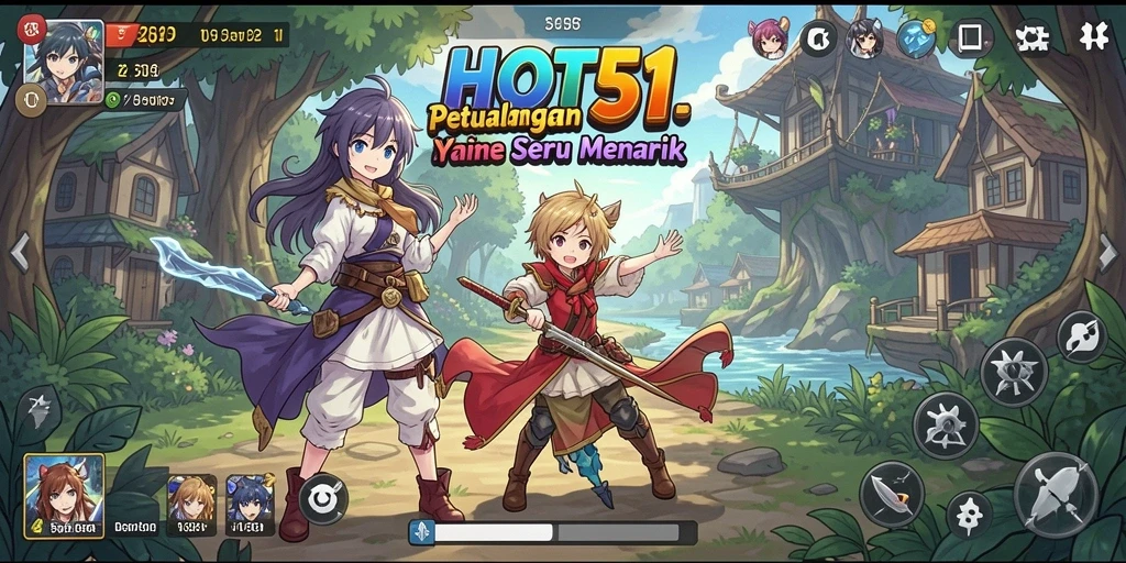 Menampilkan gameplay seru dari dunia anime yang penuh warna.