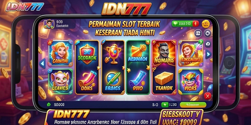 Tampilan gameplay <strong>IDN777</strong> yang menarik dengan efek visual yang memukau.