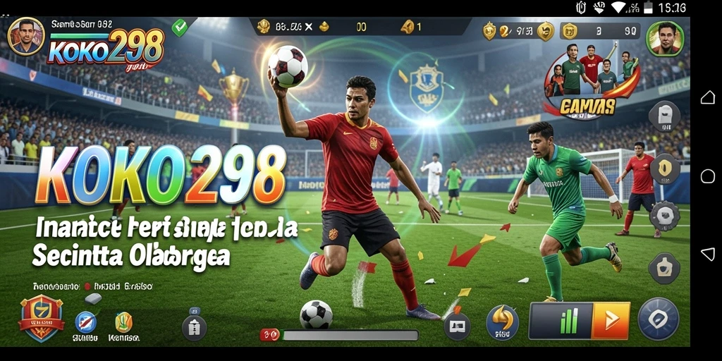 Screenshot gameplay KOKO288 menampilkan aksi olahraga yang mendebarkan.