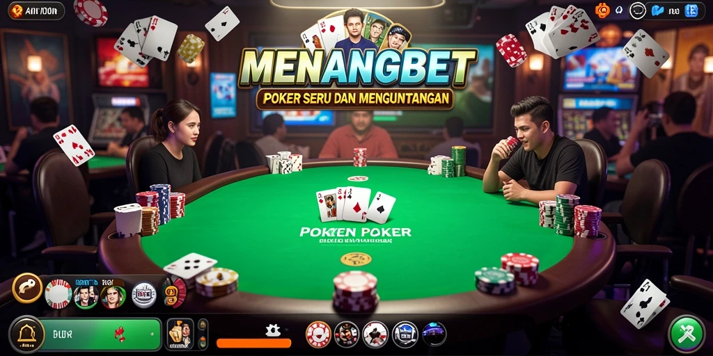 Tangkap momen seru bermain poker di MENANGBET.