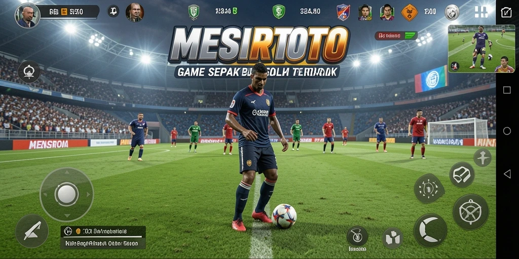 Gameplay seru dalam MESIRTOTO dengan aksi sepak bola yang mendebarkan.