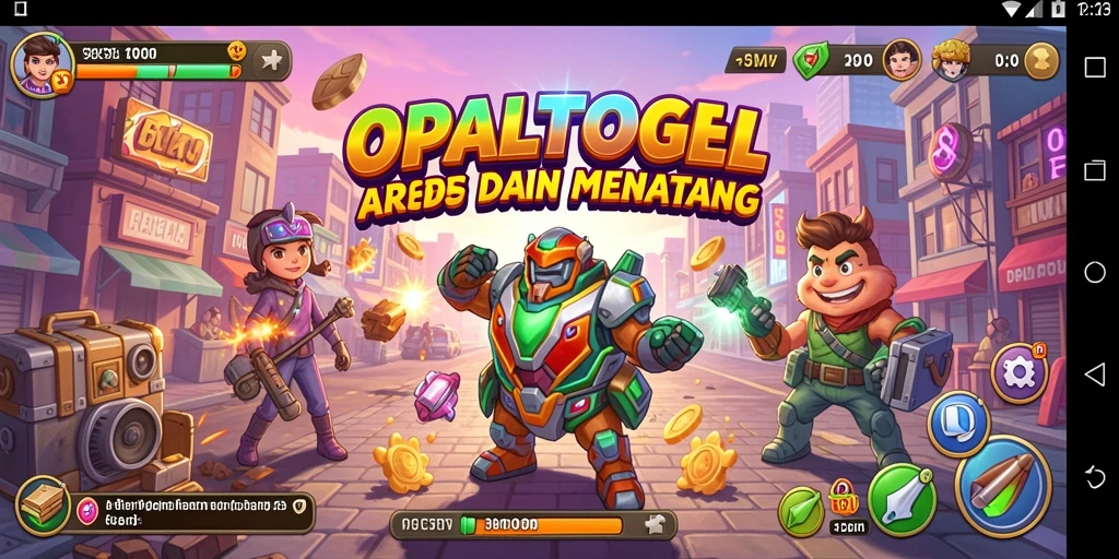 Tampilan gameplay seru OPALTOGEL yang menantang dan penuh warna.
