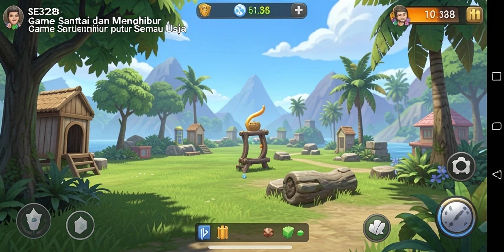 Screenshot menampilkan gameplay seru SE328 dengan grafik cerah dan tantangan menarik.
