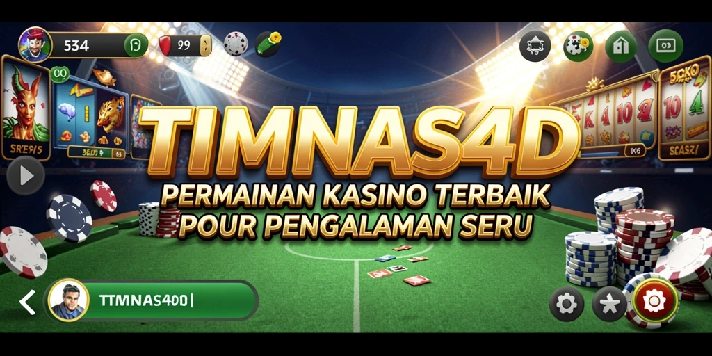 Tangkapan layar utama TIMNAS4D menampilkan berbagai permainan kasino yang menarik.
