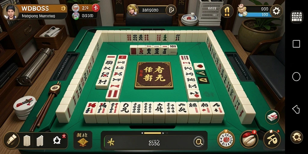 Tampilan gameplay yang menarik dalam permainan Mahjong WDBOS.